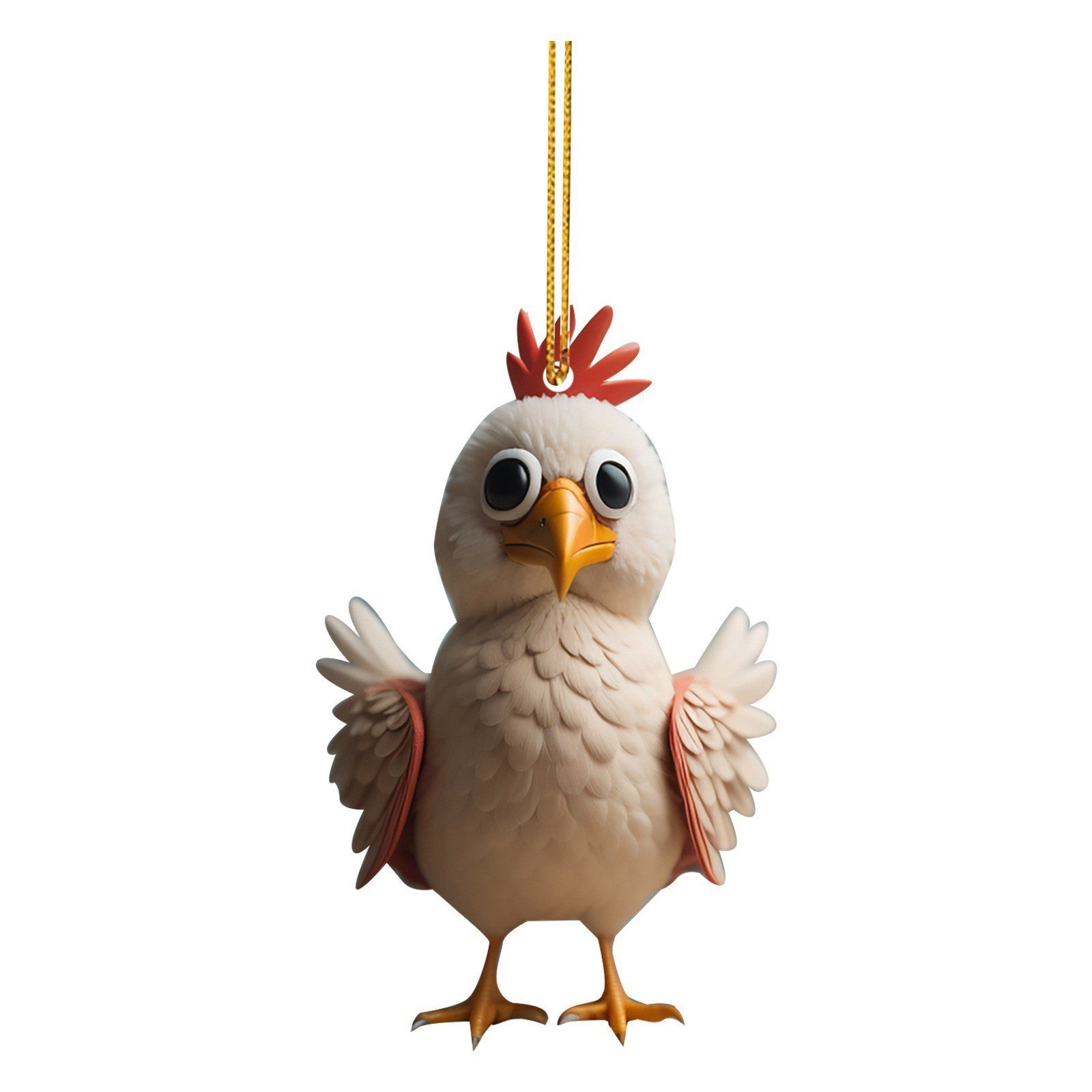 Wholesale Christmas Creative Animal Chicken Christmas Tree Acrylic  Decorations